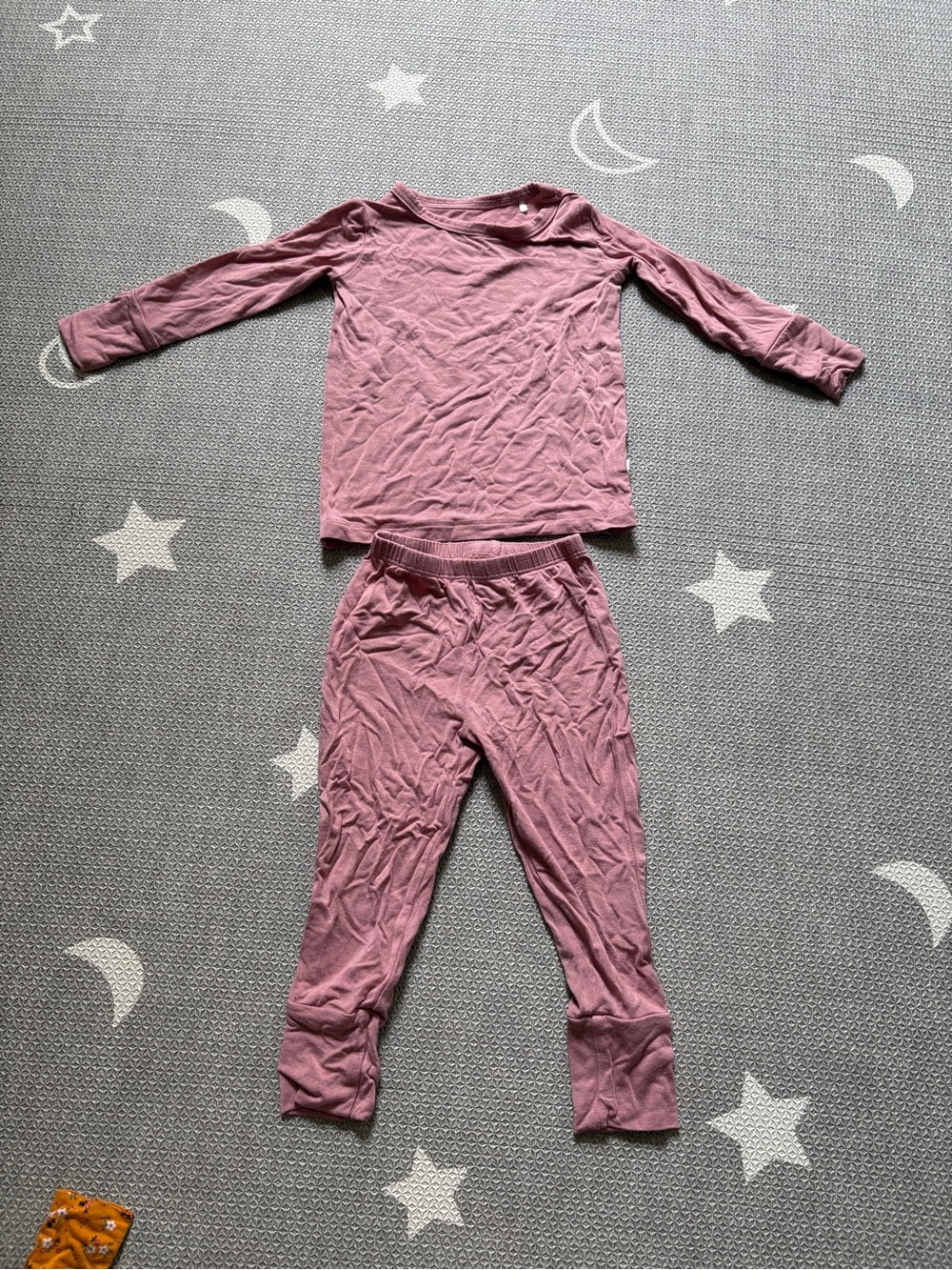 Posh Peanut Mauve Long Sleeve Kids Pajama Set